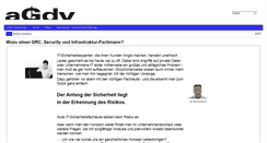 Desktop Screenshot of agdv.de