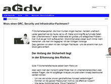 Tablet Screenshot of agdv.de